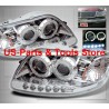 Für Ford F150 Expedition Scheinwerfer Projector Angeleyes LED chrom 97 03 1997
