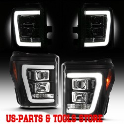 Für Ford F250 F350 F450 : Scheinwerfer Neon Tube LED black 11 - 16 2016 2011 15C