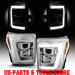 Für Ford F250 F350 F450 : Scheinwerfer Neon Tube LED chrom 11 - 16 2016 2011 15C