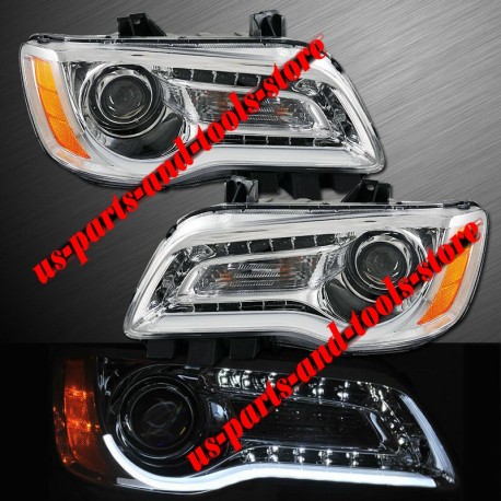 11-14 Chrysler 300 Projector Scheinwerfer CCFL Lightbar chrom 2011 12