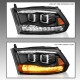 DODGE RAM 2009 - 2018 PROJECTOR SCHEINWERFER 09 - 18 14 2015 2017 LED NEW E schwarz