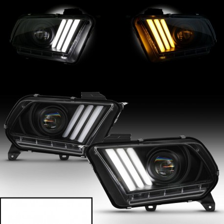 Für FORD MUSTANG 2010 - 2012 PROJECTOR Xenon SCHEINWERFER LED Blinker 10 12 B