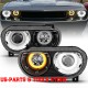 DODGE CHALLENGER 08 - 14 SCHEINWERFER Angeleyes SATZ PROJECTOR schwarz 2008 2012 H