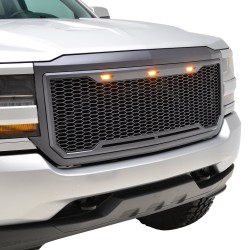 Chevrolet Silverado 1500 16 - 18 Kühlergrill Raptor style Grill 2018 2016 LED