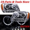 99-04 Jeep Grand Cherokee Projector Scheinwerfer Angeleyes Chrom LED 2004 1999