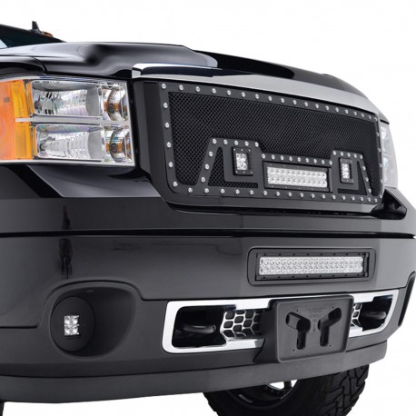 GMC Sierra 2500 11 - 14 Offroad Pocket Kühlergrill Frontgrill Gitter Grill LED