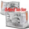 93-98 Jeep Grand Cherokee  Klarglas Scheinwerfer 6tlg.chrom