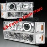 Chevrolet C/K Suburban Silverado Scheinwerfer Angeleyes LED chrom 94-98 Tahoe
