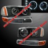 GMC Sierra Yukon Scheinwerfer Angeleyes Blinkleuchten 99 - 06 LED blk.1999 2006