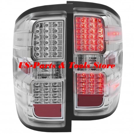 Chevrolet Silverado 1500 2014 2015 LED Rückleuchten chrom 14 15 tail lights