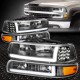 Chevrolet Silverado Scheinwerfer schwarz LED DRL Bar Blinkleuchten 99 - 02 1999