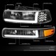 Chevrolet Silverado Scheinwerfer schwarz LED DRL Bar Blinkleuchten 99 - 02 1999