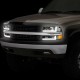 Chevrolet Silverado Scheinwerfer schwarz LED DRL Bar Blinkleuchten 99 - 02 1999