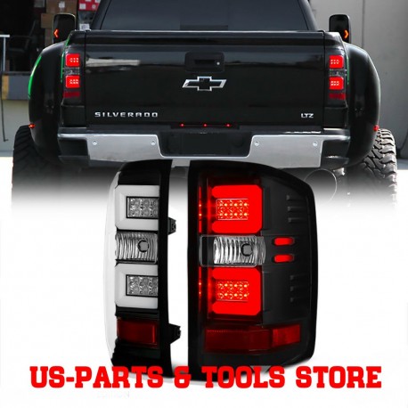 Chevrolet Silverado 2014 - 2018 LED Tube Rückleuchten black 14 18 tail lights