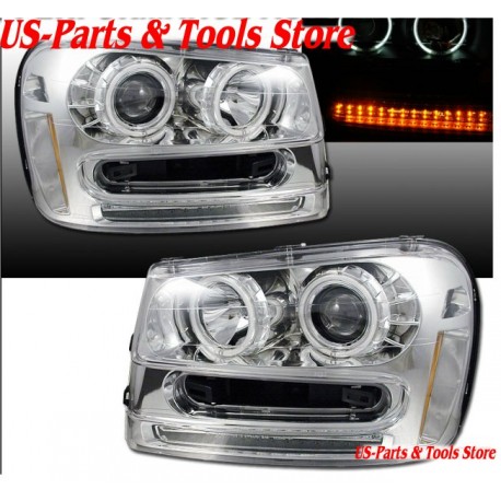 Chevrolet Trailblazer Projector Scheinwerfer LED Blinker Angeleyes 02- 09 2009 C