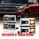 Chevrolet Silverado 2014 -2015 Scheinwerfer Projector neon tube schwarz 14 15