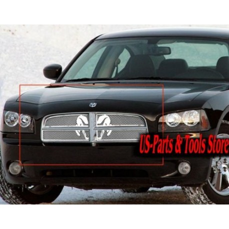 05-10 Dodge Charger Kühlergrill poliert Custom Grill 2005 2006 2007 2008 2009
