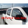 Dodge Ram Quad Cab 09 - 18 Windabweiser Satz smoke Vent Visor 4 Stck.Abweiser