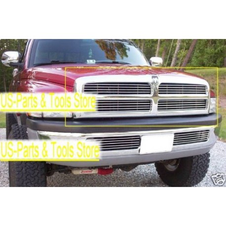 Dodge Ram 94 - 01 Kühlergrill poliert Aluminium Grill Frontgrill Einsätze 1994