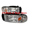 DODGE RAM 94 - 01 KLARGLAS SCHEINWERFER EINTEILIG! 1994 2001 1999 98 97 chrom