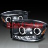 DODGE Ram 06 - 08 Projector Scheinwerfer schwarz Angeleyes 2008 2006 2007 LED