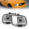 Für FORD MUSTANG 2005 - 2009 Projector Scheinwerfer LED tube chrom 05 09 2008