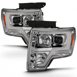 Für Ford F150 09 - 14 Projector Scheinwerfer Light Tube 2009 2014 chrom 2013