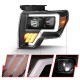 Für Ford F150 09 - 14 Projector Scheinwerfer LED Light Tube 2009 2014 black 2013