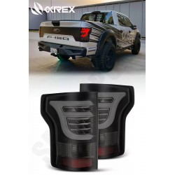 Für Ford F150 15 - 17 Alpharex Pro LED Rückleuchten jet black Plasma Tube 2015 2017