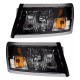 DODGE Dakota Scheinwerfer Klarglas schwarz einteilig 2008 2011 2010 2009 08 11 09