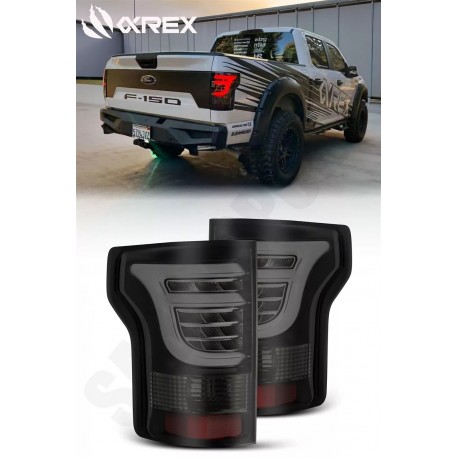 Für Ford F150 15 - 17 Alpharex Pro LED Rückleuchten jet black Plasma Tube 2015 2017