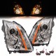 03 - 07 Cadillac CTS Projector Scheinwerfer Angeleyes chrom