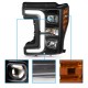 Für Ford F250 F350 F450 : Scheinwerfer Neon Tube LED black 17 - 19 2017 2019 18