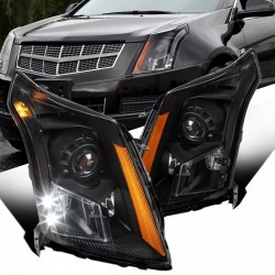 10-16 Cadillac SRX Halogen Projector Scheinwerfer LED black