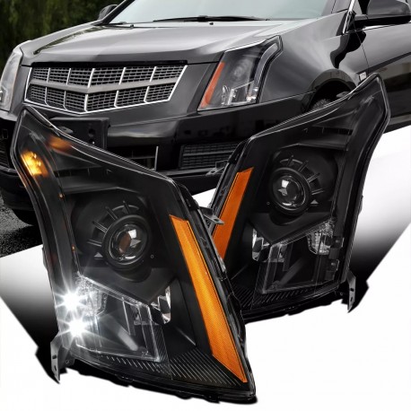 10-16 Cadillac SRX Halogen Projector Scheinwerfer LED black