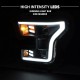 Für Ford F150 15 - 17 Projector Scheinwerfer LED Tube 2017 16 2015 schwarz 2016
