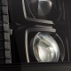 Für Ford Bronco F150 F250 F350 92 96 Alpharex Pro Projector Scheinwerfer alpha black