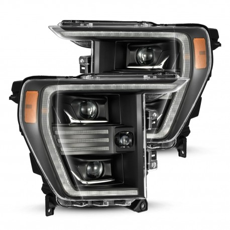 Für Ford F150 21 - 23 Alpharex Pro Serie Scheinwerfer 2021  2023 LED alpha black