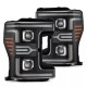Für Ford F250 F350 F450 17 19 Alpharex LUXX LED Projector Scheinwerfer 2019 Alpha Black