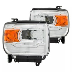 GMC Sierra Projector Scheinwerfer Eagle Eyes 14 - 19 schwarz 2014 2015 2019