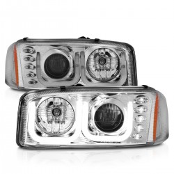 GMC Sierra Yukon Scheinwerfer Neon Tube 99 - 06 LED chrom 1999 2006 2001