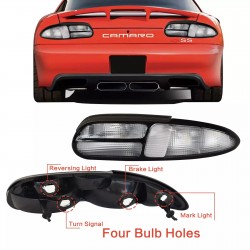93-02 Chevrolet Camaro Klarglas Rückleuchten weiß / rot 1993 2002 1998 97 99 01