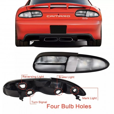 93-02 Chevrolet Camaro Klarglas Rückleuchten weiß / rot 1993 2002 1998 97 99 01