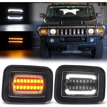 Hummer H2 LED sequential Blinker Standlicht Blinkleuchten Frontblinker klar