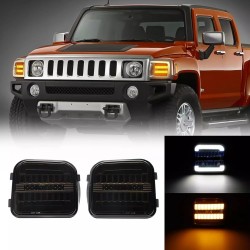 Hummer H3 LED sequential Blinker Standlicht Blinkleuchten Frontblinker smoke