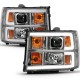 GMC Sierra Projector Scheinwerfer Neon Tube schwarz LED 07 - 13 2007 2013 2014