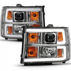 GMC Sierra Projector Scheinwerfer Neon Tube schwarz LED 07 - 13 2007 2013 2014