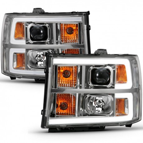 GMC Sierra Projector Scheinwerfer Neon Tube schwarz LED 07 - 13 2007 2013 2014