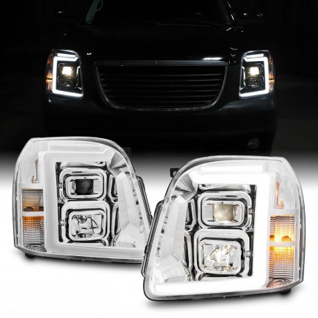 GMC Yukon Projector Scheinwerfer CCFL Angeleyes LED 07 - 13 Denali chr. 2007 2013