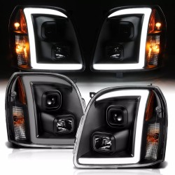 GMC Yukon Projector Scheinwerfer LED Tube 07 - 14 Denali schwarz 2007 2014 2013